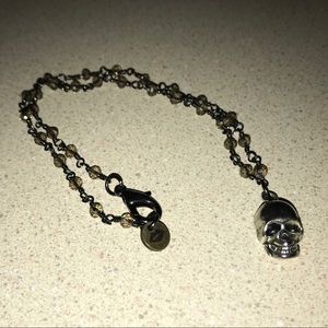 raw and rebellious skull pendant